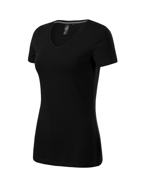 Koszulka damska Action v-neck 701 czarny Malfini premium