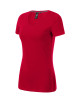 Action v-neck 701 formula red Malfini premium women`s T-shirt