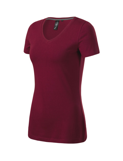 Women`s Action v-neck 701 garnet Malfini premium T-shirt