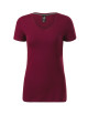 Women`s Action v-neck 701 garnet Malfini premium T-shirt