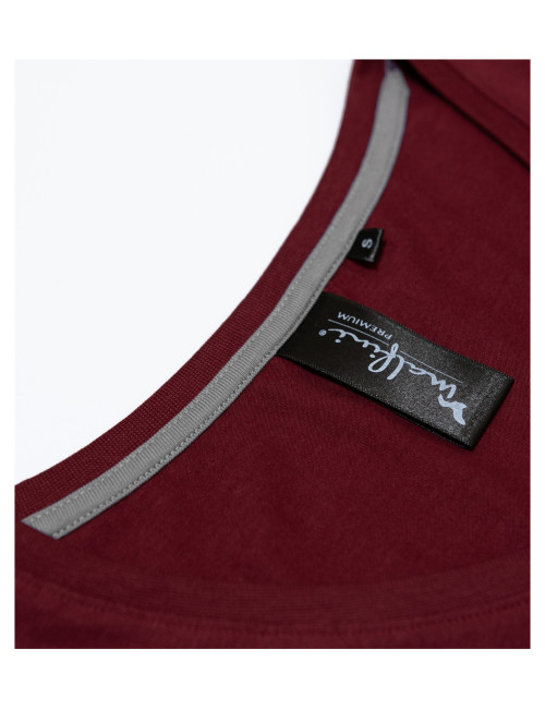 Women`s Action v-neck 701 garnet Malfini premium T-shirt