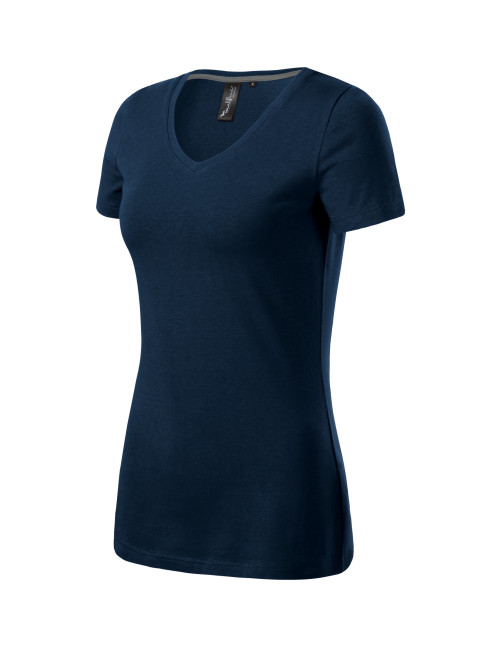 Women`s T-shirt Action v-neck 701 navy blue Malfini premium