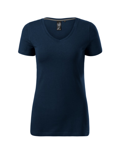 Women`s T-shirt Action v-neck 701 navy blue Malfini premium
