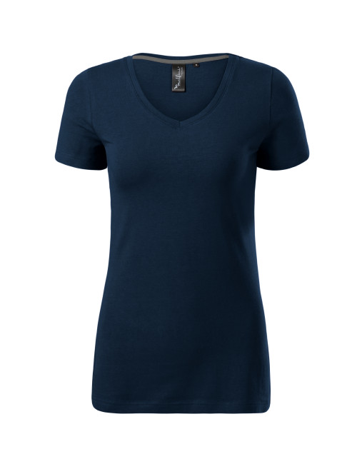 Women`s T-shirt Action v-neck 701 navy blue Malfini premium
