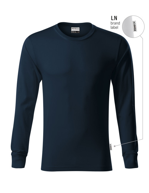 Koszulka unisex Resist ls R05 granatowy (brand label) Malfini Rimeck