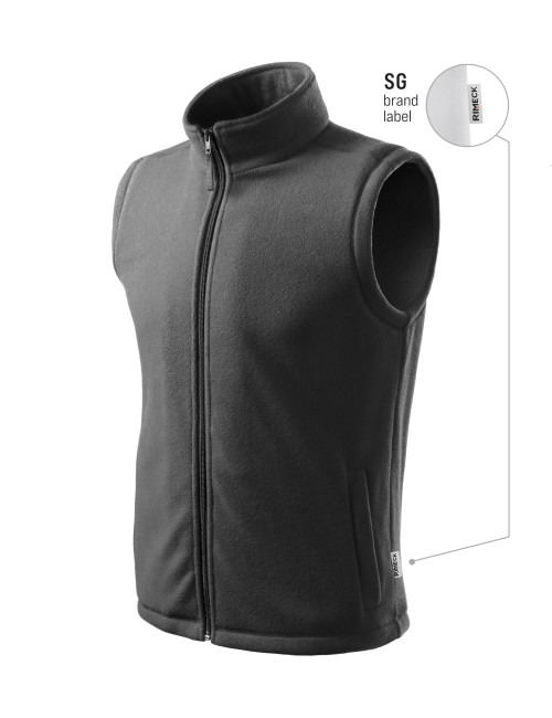 Unisex fleece vest Next 518 steel (brand label) Malfini Rimeck