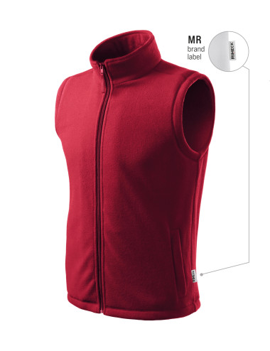 Unisex fleece vest Next 518 marlboro red (brand label) Malfini Rimeck