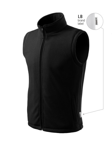 Unisex fleece vest Next 518 black (brand label) Malfini Rimeck