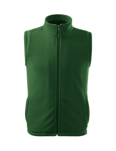 Unisex fleece vest Next 518 bottle green (brand label) Malfini Rimeck