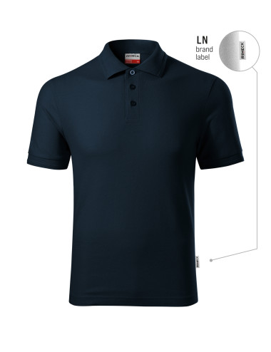 Men`s polo shirt Reserve R22 navy blue (brand label) Malfini Rimeck
