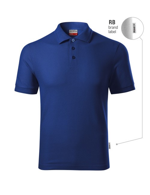 Men`s polo shirt Reserve R22 Cornflower (brand label) Malfini Rimeck