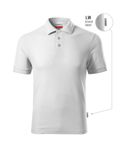 Herren-Poloshirt Reserve R22 weiß (Markenetikett) Malfini Rimeck