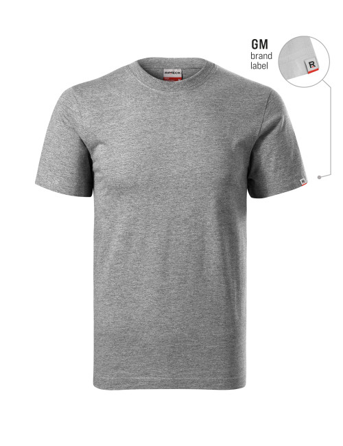 Recall R07 unisex T-shirt, dark gray melange (brand label) Malfini Rimeck