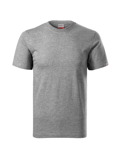Recall R07 unisex T-shirt, dark gray melange (brand label) Malfini Rimeck