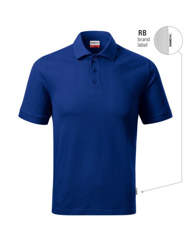 Men`s polo shirt Resist heavy polo R20 cornflower blue 05 (brand label) Malfini Rimeck