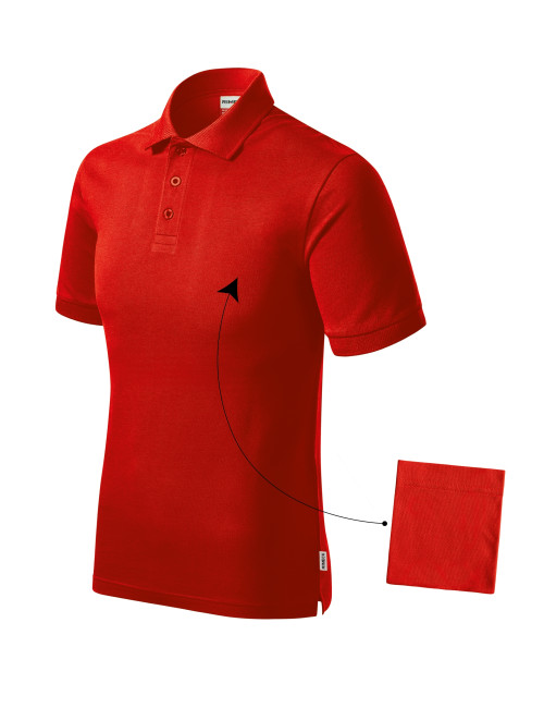 Koszulka polo męska Resist heavy polo R20 czerwony 07 (brand label) Malfini Rimeck