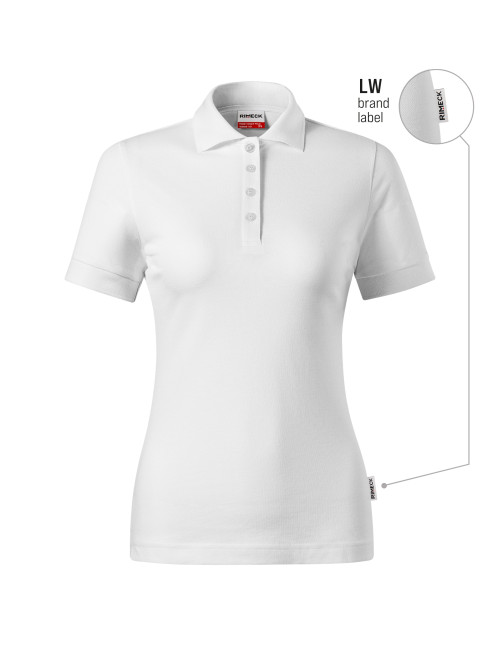 Women`s polo shirt Resist heavy polo R21 white 00 (brand label) Malfini Rimeck