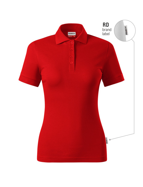 Koszulka polo damska Resist heavy polo R21 czerwony 07 (brand label) Malfini Rimeck
