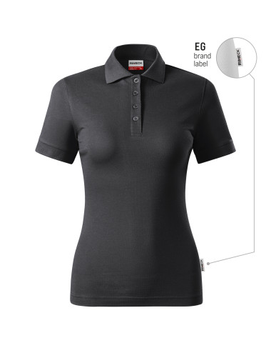 Koszulka polo damska Resist heavy polo R21 ebony gray 94 (brand label) Malfini Rimeck