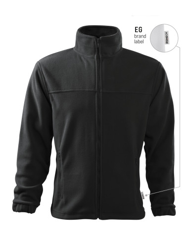 Herren-Fleecejacke 501 Ebenholzgrau 94 (Markenetikett) Malfini Rimeck