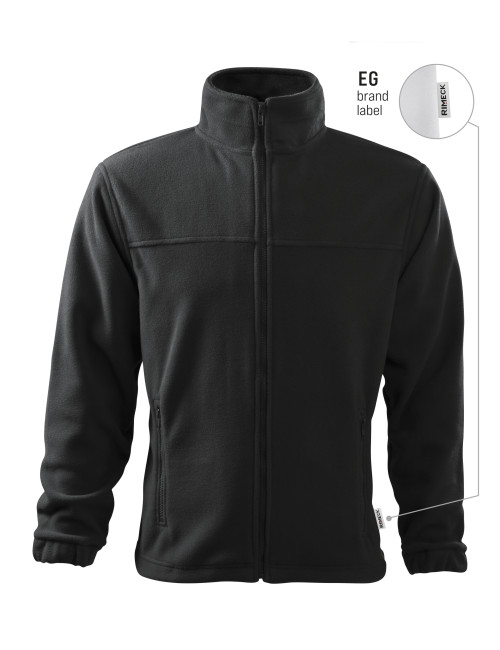 Men`s Fleece Jacket 501 ebony gray 94 (brand label) Malfini Rimeck