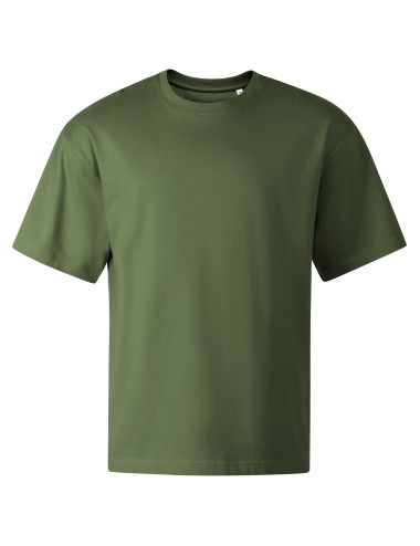 Khakifarbenes Malfini-Unisex-T-Shirt von Stage 812