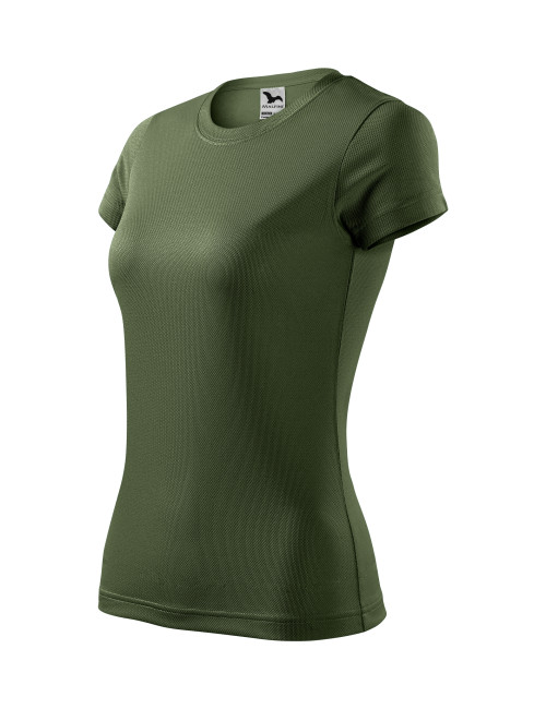 Khakifarbenes Malfini-T-Shirt Fantasy 140 für Damen