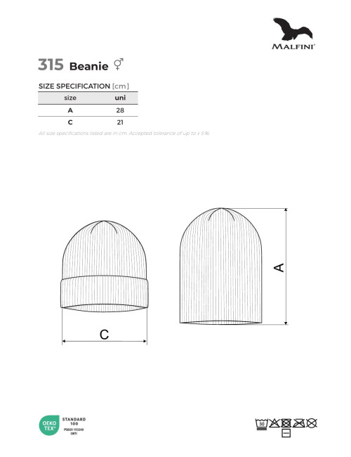 Czapka unisex Beanie 315 khaki Malfini
