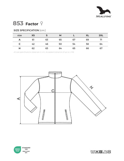 Microfleece Damen Factor 853 schwarz Malfini