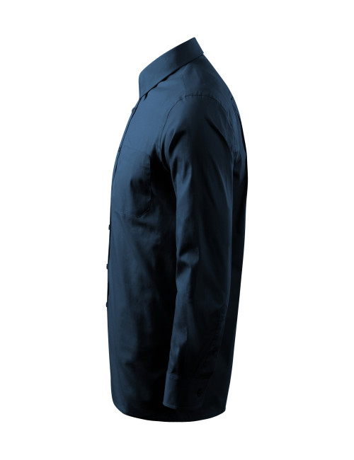 Herrenhemd Style ls 209 marineblau Malfini