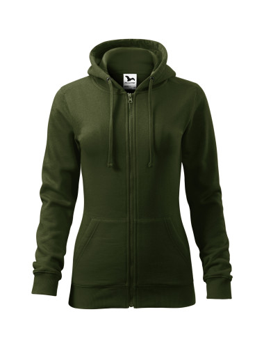 Women`s sweatshirt Trendy zipper 411 military Malfini