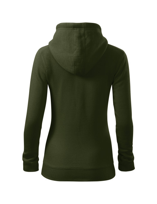 Damen Sweatshirt Trendy Reißverschluss 411 Militär Malfini
