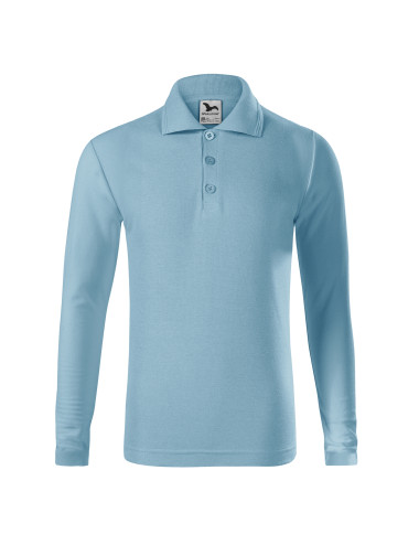 Malfini Children's Polo Shirt Pique Polo LS Light Blue