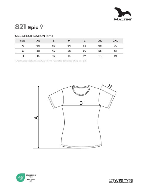 Epic 821 Grass Green Malfini Women's T-Shirt