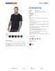 Herren-T-Shirt Standard 150 schwarz Promostars