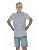 Kurzarm-T-Shirt für Kinder aus Single-Jersey-Qualität – klassischer Schnitt – enzymgewaschenes Material
