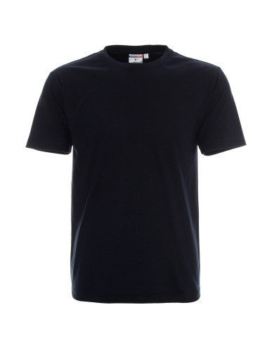 Promostars HEAVY MEN`S T-SHIRT 170 NAVY BLUE mit Siebdruck und Stickerei