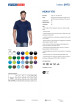 Promostars HEAVY Men`s T-SHIRT 170 BLUE print embroidery silkscreen