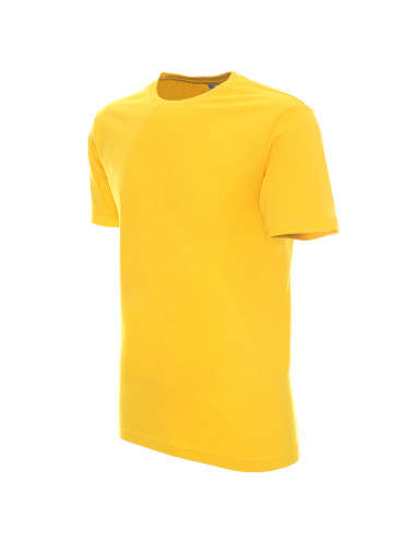 Promostars HEAVY Men`s T-SHIRT 170 YELLOW embroidery print silkscreen logo