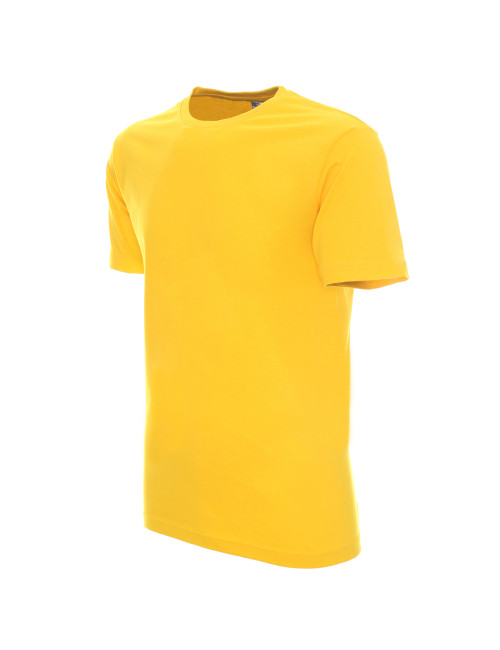 Promostars HEAVY Men`s T-SHIRT 170 YELLOW embroidery print silkscreen logo
