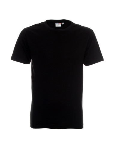 Promostars HEAVY T-SHIRT Men 170 BLACK Embroidery Screen Print Logo