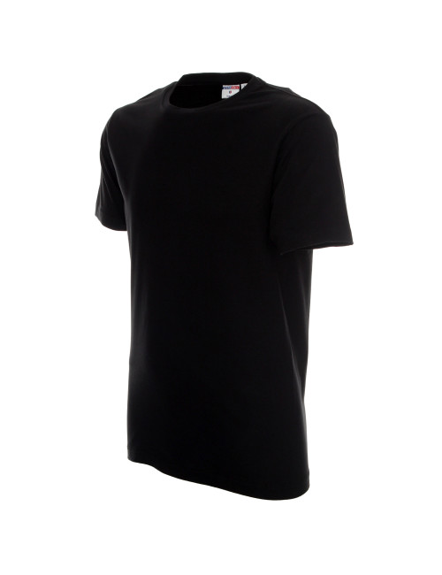 Promostars HEAVY T-SHIRT Men 170 BLACK Embroidery Screen Print Logo