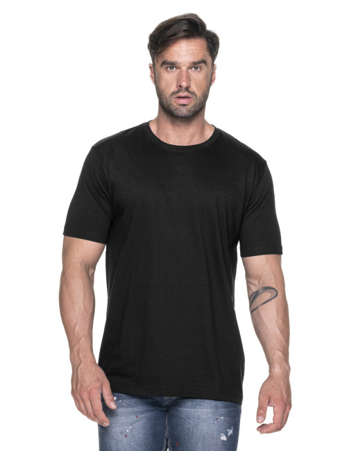 Promostars HEAVY HERREN T-SHIRT 170 SCHWARZ Stickereidruck Siebdruck Logo