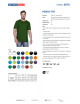 Promostars HEAVY Men`s T-SHIRT 170 BOTTLE GREEN logo embroidery print