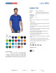 Promostars HEAVY T-SHIRT for Men 170 CORNFLOWER Embroidery silkscreen print logo