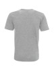Promostars HEAVY HERREN T-SHIRT 170 HELLGRAU MELANGE Logo-Print-Stickerei