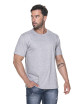 Promostars HEAVY HERREN T-SHIRT 170 HELLGRAU MELANGE Logo-Print-Stickerei