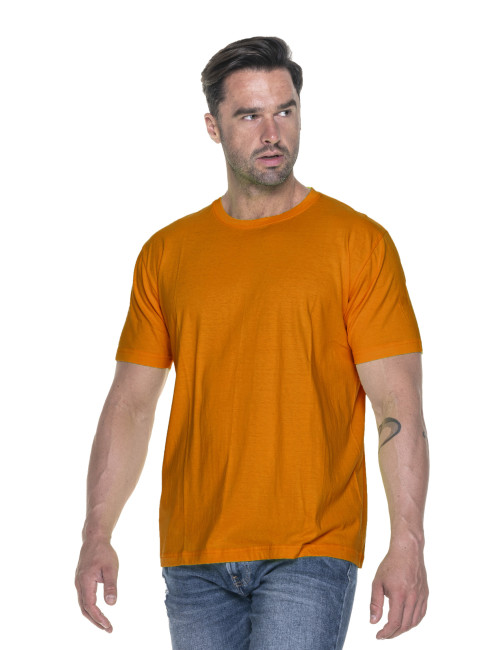 Promostars HEAVY HERREN T-SHIRT 170 ORANGE DTG-Druck-Sticklogo