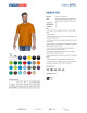 Promostars HEAVY Men`s T-SHIRT 170 ORANGE DTG print logo embroidery