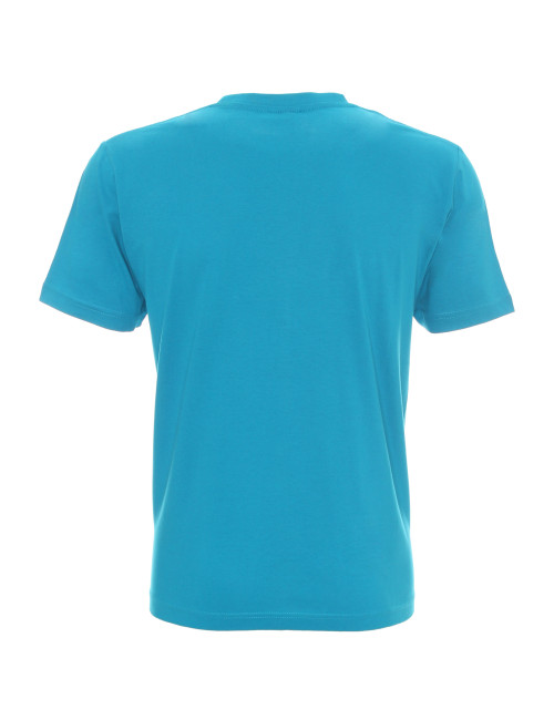 Promostars HEAVY T-SHIRT for Men 170 TURQUOISE logo screenprint
